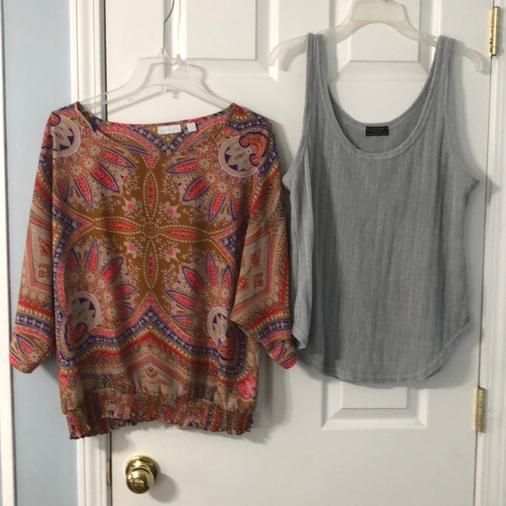 A blouse and a tank top size large